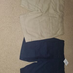 Crewcuts Kids Shorts Set - Tan and Navy